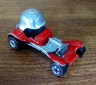 Hot Wheels Redline 1969 Red Baron Diecast Car German WWI Helmet Mattel
