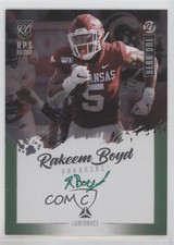 2021 Panini Luminance Year One Signatures RPS Green Rakeem Boyd Auto 0h3t
