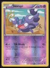 Skorupi BREAKpoint 53/122 Reverse Holo Common BKP Pokemon TCG Card LP