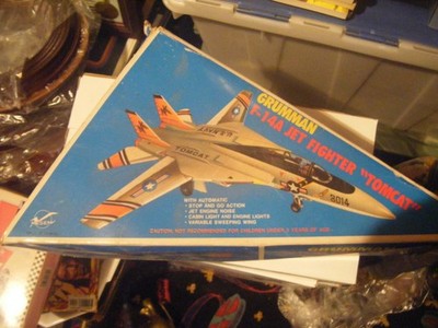 Jet Fighter Tomcat F-14A Vintage Airplane Toy by grumman mesem Taiwan