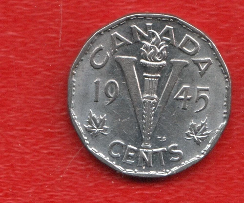 1945 Canada 5 Cents — photo from another recent sale