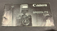 Canon Speedlite 177A Camera Flash Instruction Manual....Free Shipping