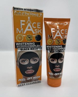 Fruit Of The Wokali Whitening Complex Face Peel-Off Black Mask  4.4 fL Oz Sealed
