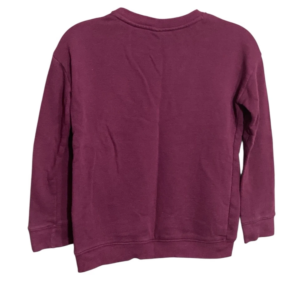 Sudadera para Niña Gymboree Borgoña Manga Larga con Lentejuelas Florales - Talla Grande Foto 3 de 3