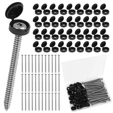 36 Set 3Inch Shutter Screws and Caps, Shutter Screws with Caps, Fasteners wit