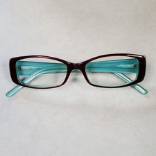 VTG Calvin Klein CK 5524 Eyeglass Frame Women's Burgandy Mint 50 16 135