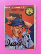 1954 Topps #190-Ray Herbert- Detroit Tigers-VG