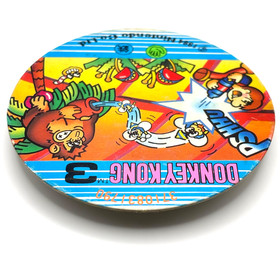 Donkey Kong 3 1984 Nintendo Vintage Japanese Round Menko Card Famicom Arcade