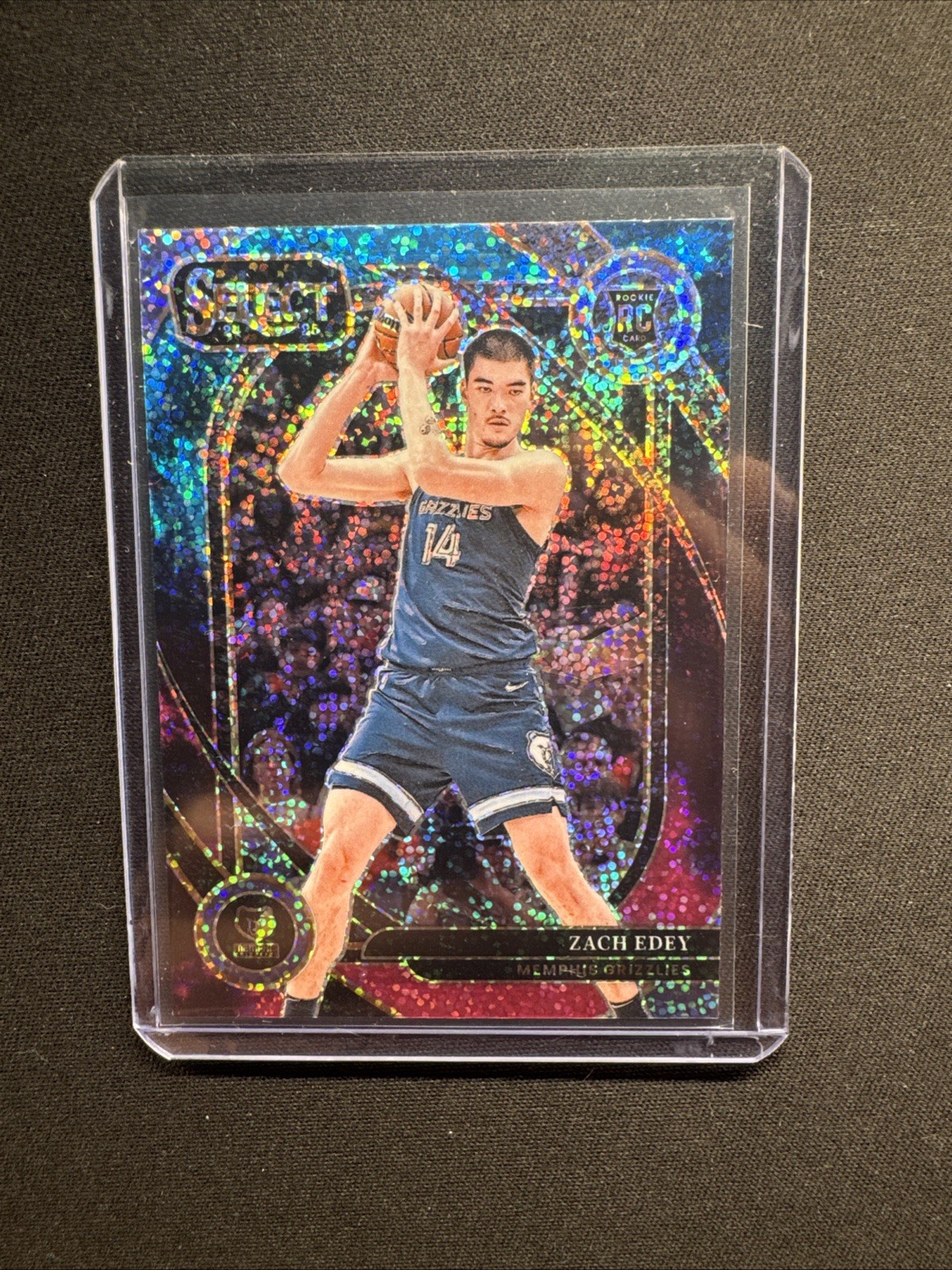 2024-25 Panini Select Courtside Zach Edey (RC) #280 Cosmic Prizm SSP