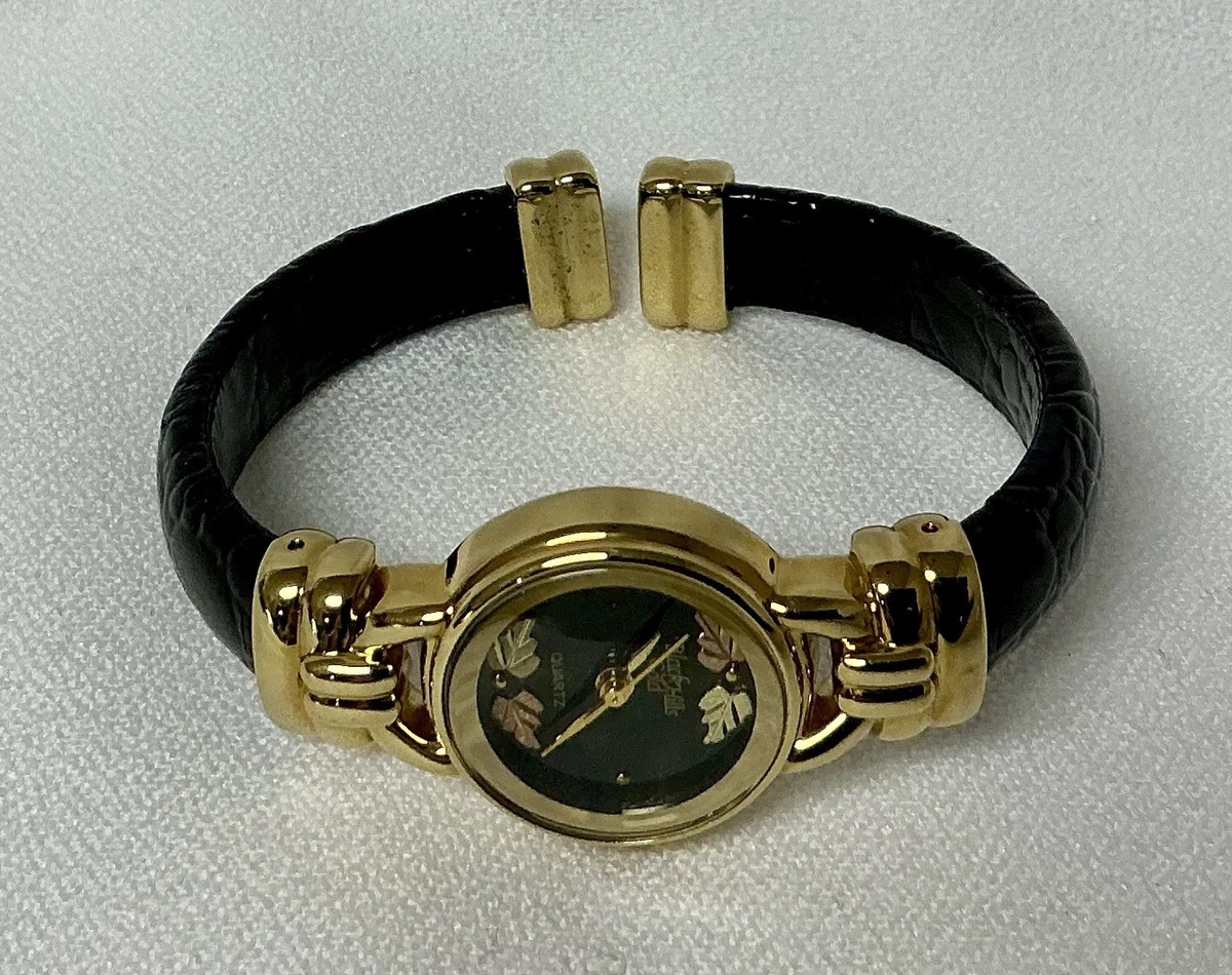Black Hills Woman’s Gold bracket Watch Black Hills Gold Womens Watch 23mm Black Dial Gold Tone  main image 3
