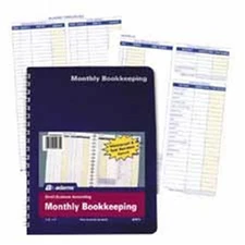 Adams Business Forms ABFAFR71 Monthly Bookkeeping Record- Vinyl Cover