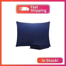 NTBAY Standard Pillowcase Set - 2 Pack Brushed Microfiber 20x26 Pillowcases - So