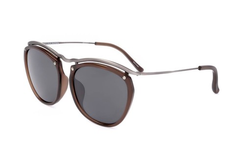 Lunettes De Soleil Dries Van Noten By Linda Farrow DVN134 - Marron, Taille 54/16/147, Homme, Neuf Avec étiquettes