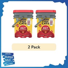 Purina Tidy Cats 24/7 Clumping Cat Litter, Low Dust, Deodorizing, 35 lb. Pail