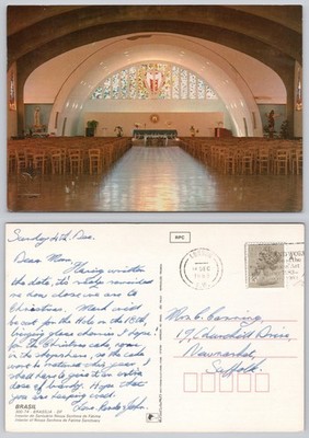 c41368 Nossa Senhora de Fatima Brasilia Brasilien Postkarte 1983 Stempel