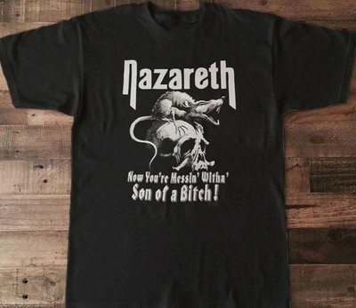 Nazareth band Men T-shirt Black Short Sleeve All Sizes TH198