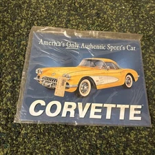 Corvette America’s Authentic Sports Car 1958 Metal Tin Sign 12 x 16 720