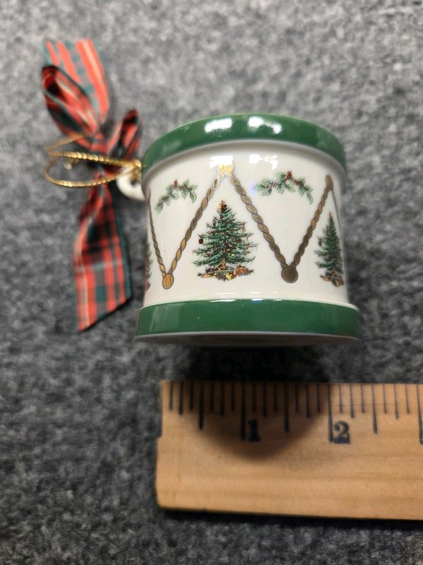 Spode Christmas Tree Ornament - Drum Shape 🥁 