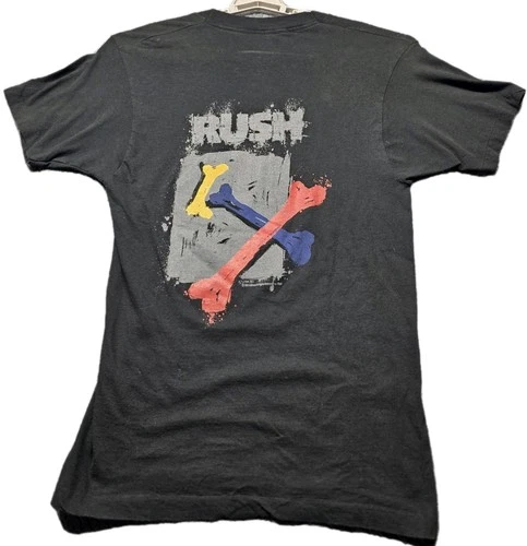 Rush Concert T-Shirt Roll the Bones Tour Men's Larg 1990s vintage concert t-shirt, vintage, size L, single stitch, B+ condition