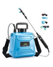 1.3 Gallon Battery Powered Garden Sprayer, Electric Plant Sprayer blue