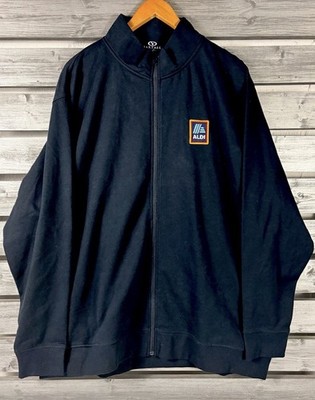 Aldi Zip Up Sweatshirt Jacket XL Navy Blue