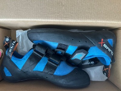 Climb X Rave Strap Climbing Shoe French Blue Size 6m/7w