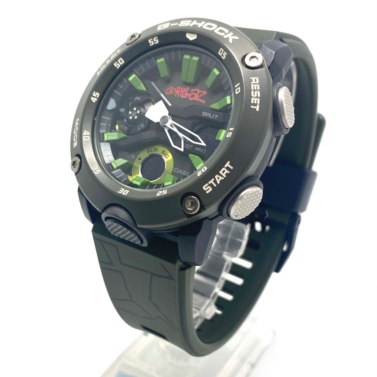 Casio G-Shock Gorillaz Collaboration GA-2000GZ-3AJR Green Carbon