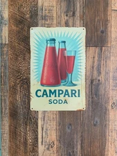 Metal sign, Campari Soda, 20x30 cm