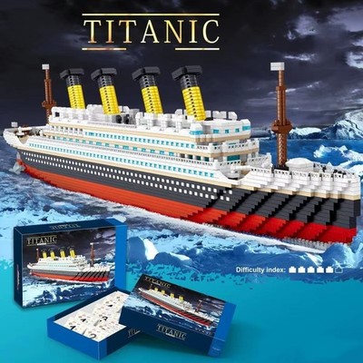 MOC Titanic Kreuzfahrtschiff Bausteine 4404PCS Vitrinenmodell - Advanced Brick -