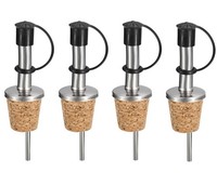 4 X FlaschenausgießEr ÖL Schnaps Mit Schutzkappe Dosierer AusgießEr FüR Flaschen
