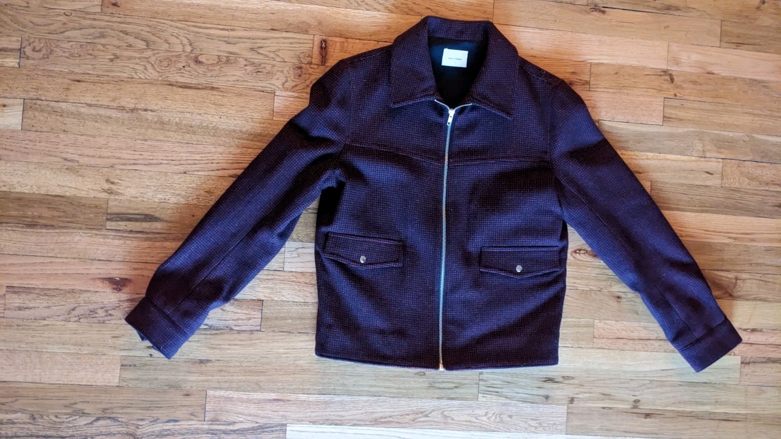 Basic Rights Red Wool Blend Jacket - S - image 1