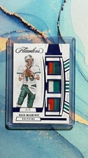 2022 Panini Flawless - Dan Marino, Dolphins Mastercraft GU Triple Patch /5