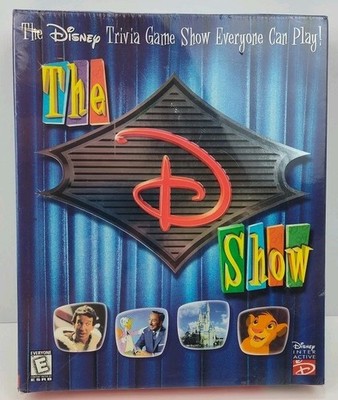 The D Show: Disney Trivia Game Computer PC (Windows/Mac, 1998)