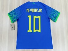 Nike Brazil Away 2022 Neymar Jr 10 Stadium Jersey US M Size - DN0678-433
