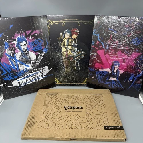 DISPLATE- ARCANE- 18 x 13” Metal Poster/Signs Wall Art 3 Piece Set- NEW