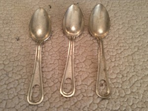 3 Vintage U.S. Army 1950's Spoons