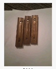 Mauser Stripper Clips 8mm Lot of 3 Brass Turkish Original WWII Era W BANDOLIER 