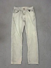 Mugsy Mens Jeans 28 Khaki Bucks Stretch Denim Five Pocket Comfort Casual