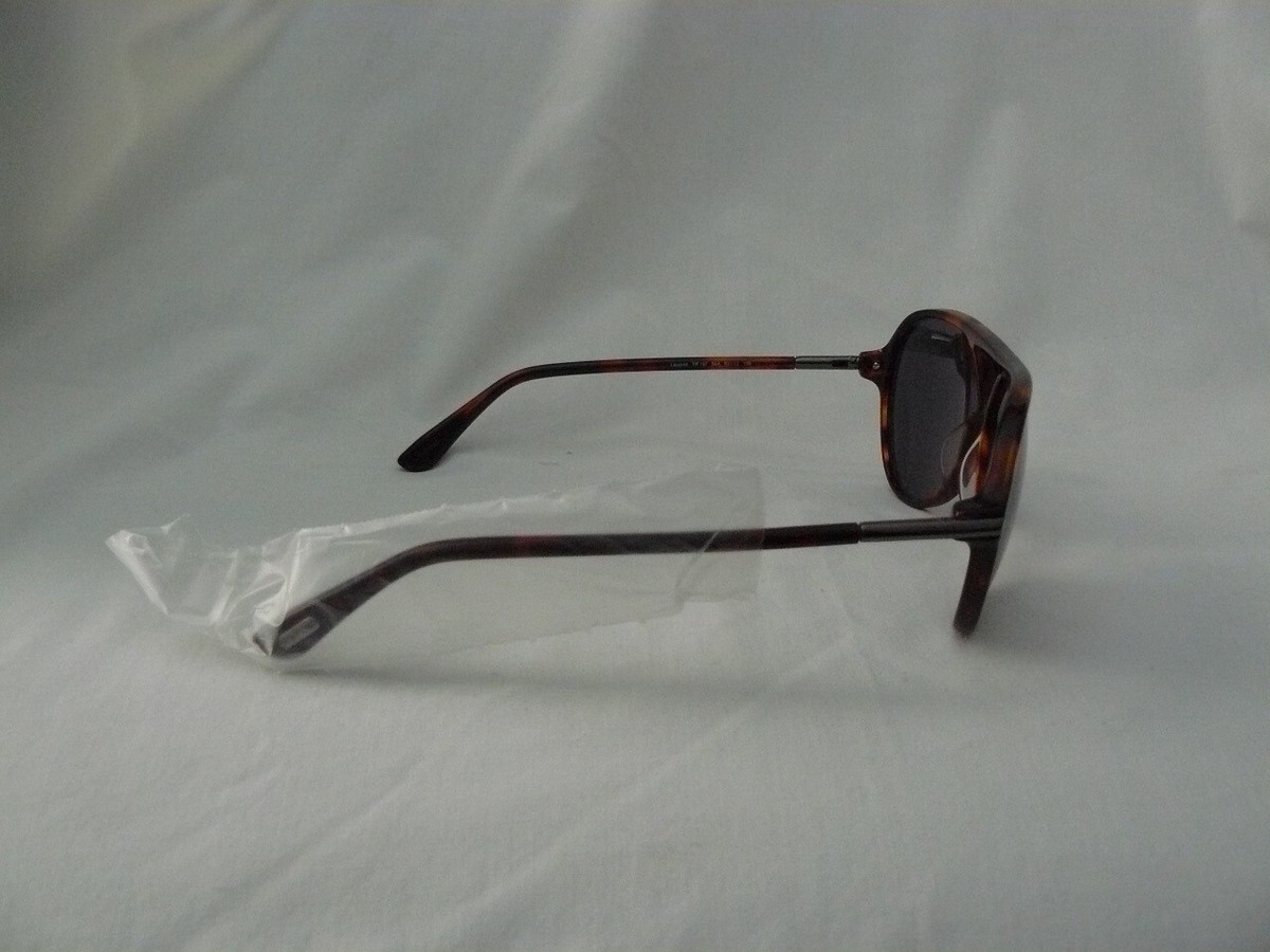 Tom Ford LEOPOLD Sunglasses Tortoise Frame Smoke Lens FT197 54A 60