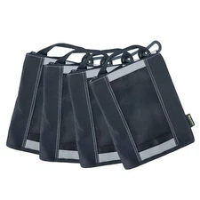 Zipper Tool Pouch Zipper Bag -Fastener Bag with Mesh Window and Carabiner Cli...