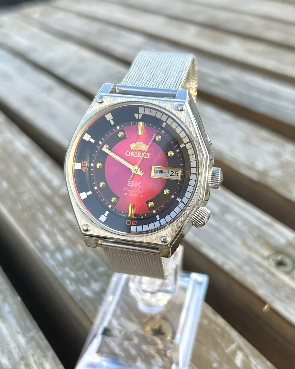 Vintage Automatic Watch Orient SK Made In Japan Wristwatch 1990s