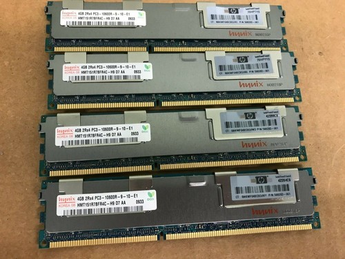 16GB Kit 4x 4GB HP Proliant DL320 DL360 DL370 DL380 ML330 ML350 G6 Memory Ram - Picture 2 of 2