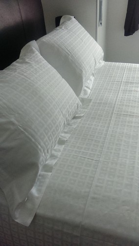 Fundas de edredón de 300 hilos de algodón egipcio blanco de calidad de hotel moderno diseño - Imagen 2 de 7