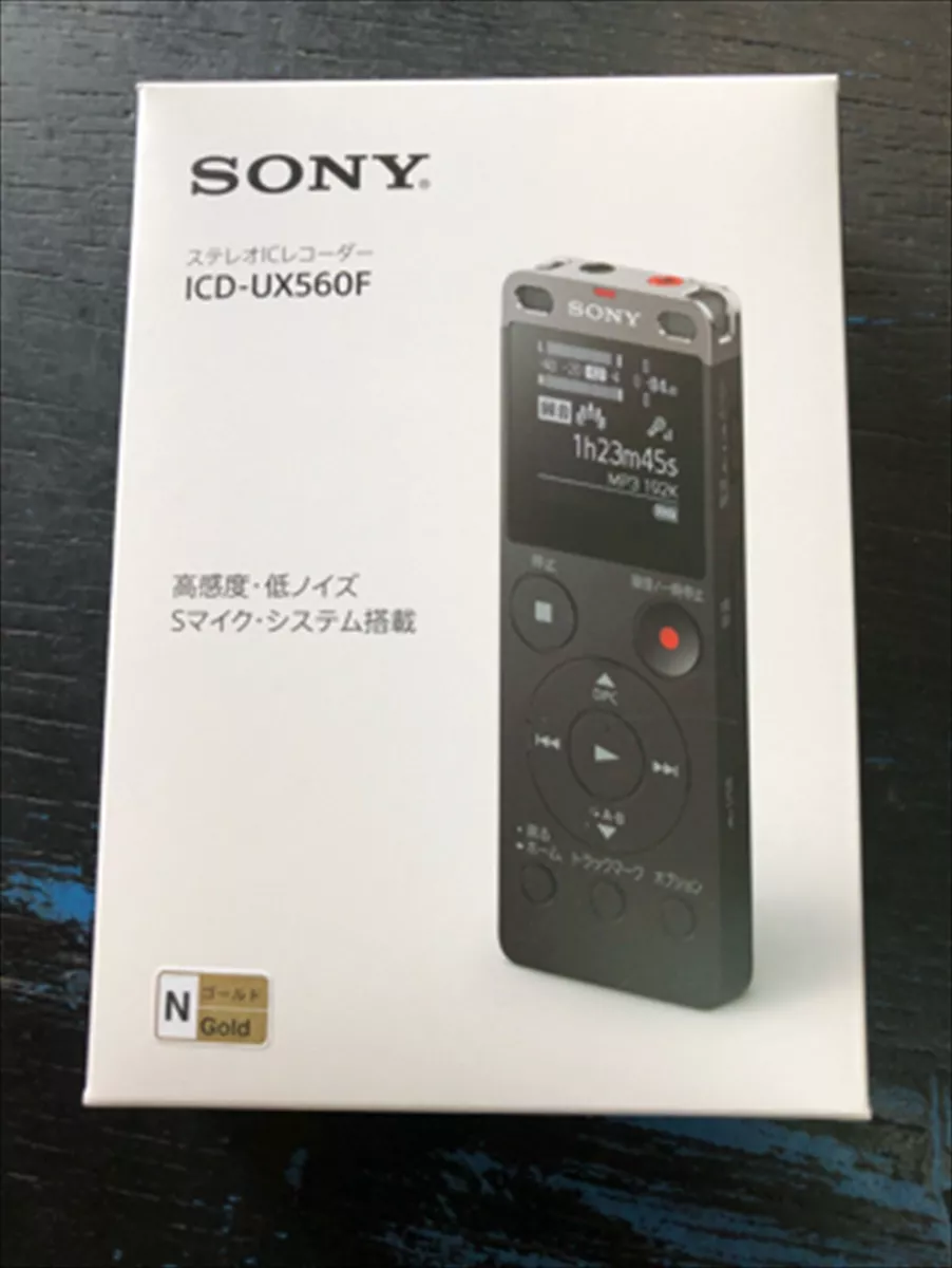 Sony Stereo IC Recorder ICD-UX560F Black 4GB Linear PCM/MP3 Domestic Japan  NEW