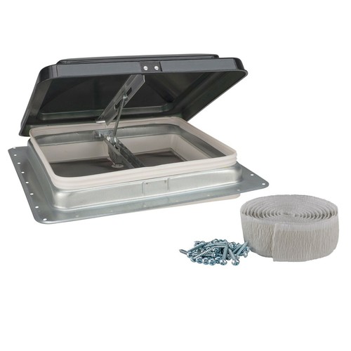 14" RV Roof Vent Kit Smoke Heng's 74111C Roof Vent Kit with Butyl Tape