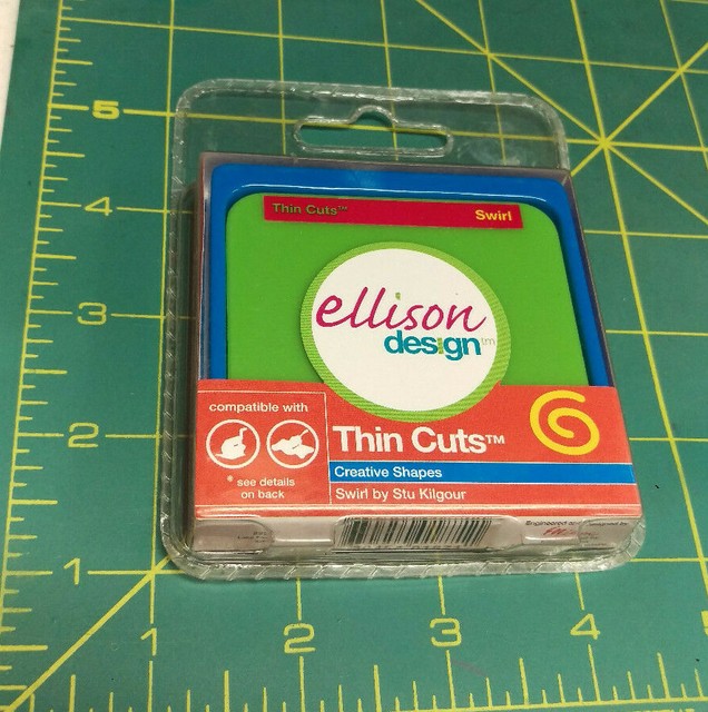 Unopened Ellison Design Thin Cuts Swirl Paper craft Die Cut cartridge