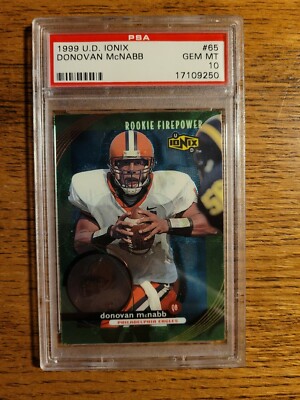 1999 UD Ionix #65 Donovan McNabb PSA 10 GEM MINT **FREE SHIPPING^^