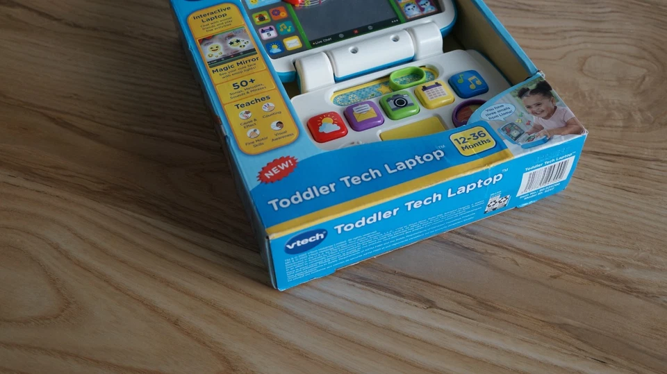 VTech Toddler Tech Laptop 2022 Music Learning Colors Animals 12-36 months - Image 2 of 4