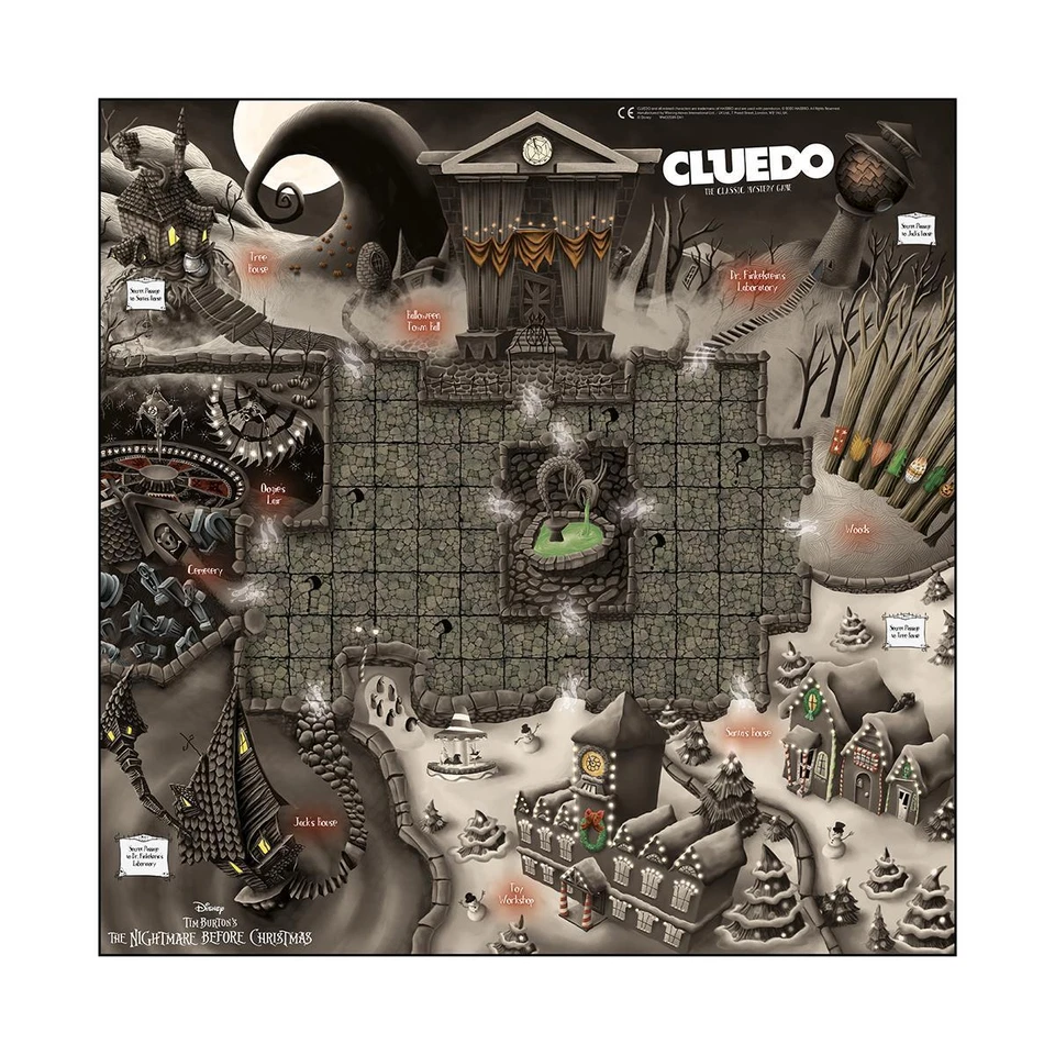 Nightmare Before Christmas Cluedo Mystery Board Game - Image 4 of 4