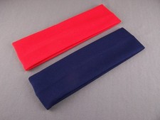 Navy Blue Red set pack wide soft stretch elastic hair band headband sport comfy